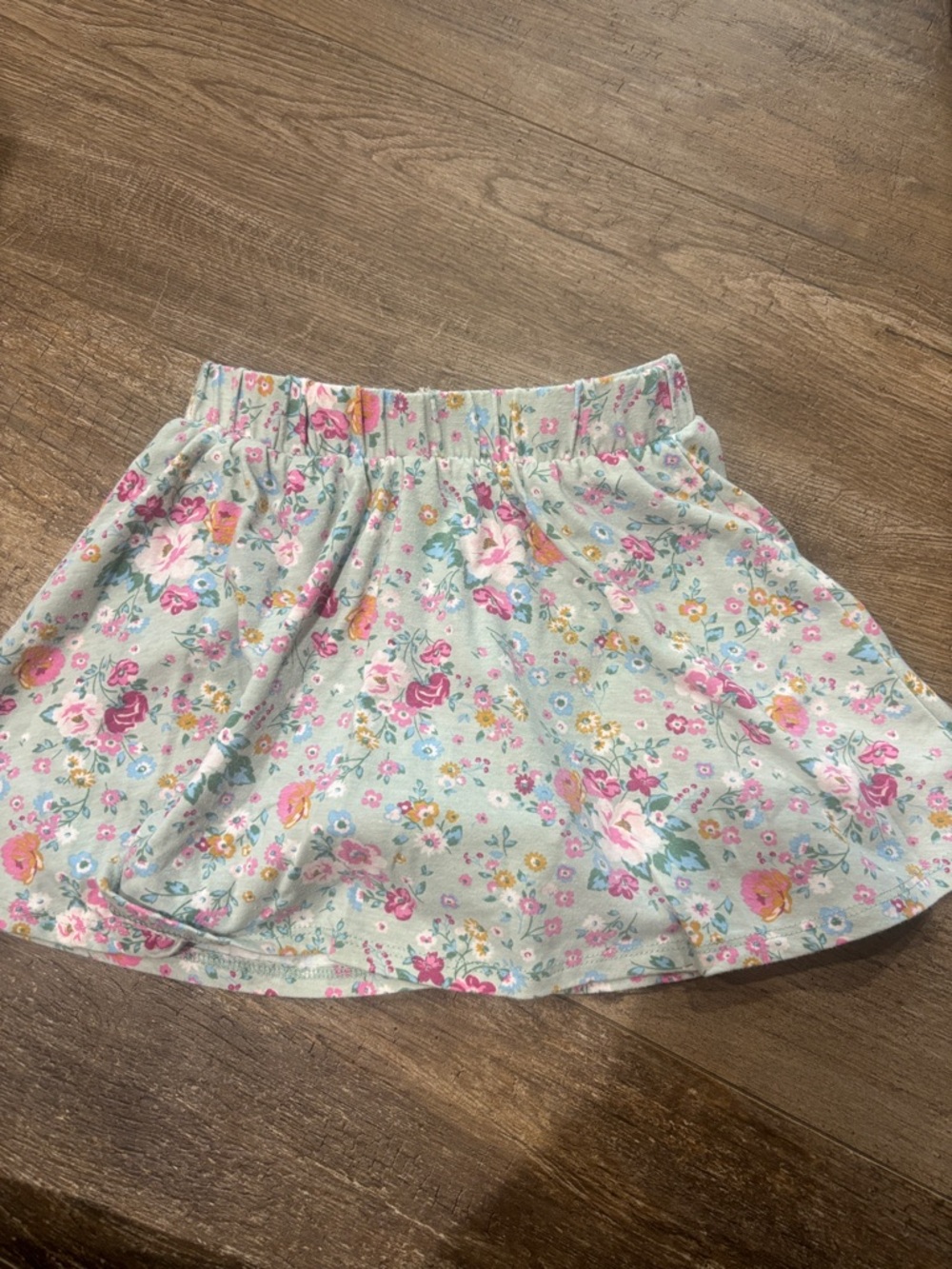 Btween - Floral Mint Skirt and top with Pink & Yellow Flowers